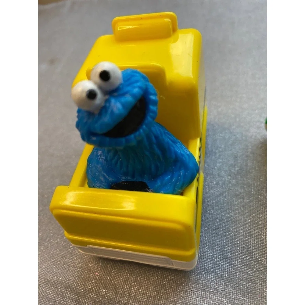 Tyco Playtime Sesame Street 1993 Cookie Monster Ernie Car Elmo Car Lot SKU20